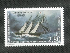 St Pierre & Miquelon-Scott's #603-Hospital Ship-M NH 