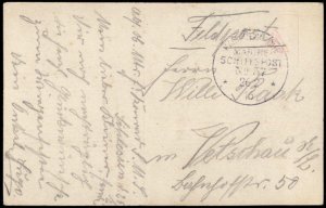 Germany WWI Navy SMS Schlesien MSP57 Feldpost Cover Woman Sailor Patrioti G75742