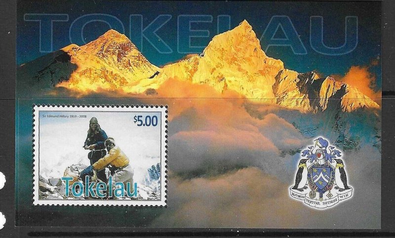 TOKELAU ISLANDS SGMS401 2008 EDMUND HILLARY MNH