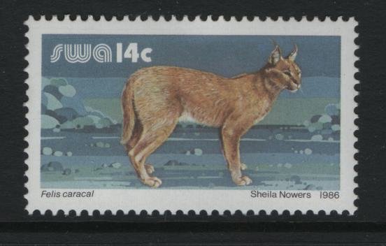 SOUTH WEST AFRICA   556 CARACAL   MNH ANIMALS ISSUE