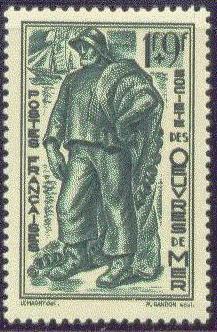 FRANCE B116 MNH 1941 FISHERMAN