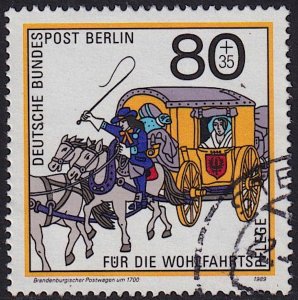 Germany Berlin - 1989 - Scott #9NB273 - used - Mail Wagon