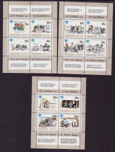 Penrhyn-Sc#111-13-three unused NH sheets-International Ye
