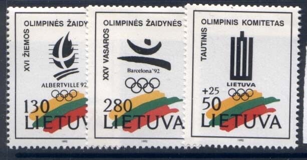Lithuania 422-4 MNH Lithuania Olympic Committee, Sports