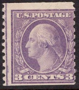 US Stamp #493 3c Washington Coil MINT NH SCV $30
