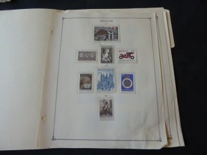 Belgium 1968-1970 Many MNH Stamp Collection on Scott Intl Album Pages 