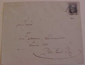 ARGENTINA FDC 1911# 176 MAY 15 CORDOBA BACK STAMPED GENERAL PAZ