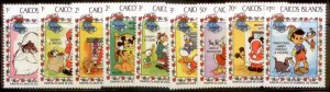 Caicos Islands  Disney Christmas SC# 22-30 MNH CH1