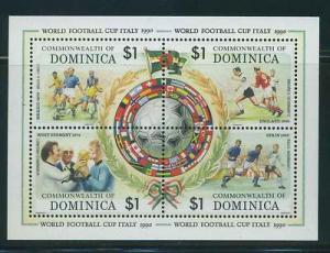 DOMINICA 1990 - ITALY FOOTBALL WORLD CUP SET