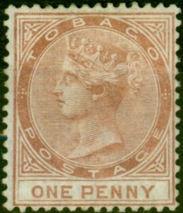 Tobago 1880 1d Vermilion Red SG9 Fine Mounted Mint