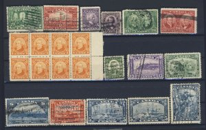 22x Canada Used Stamps #141x8 142-143-144-146-147-148-190-194-201-202+GV=$103.00