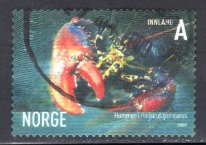 Norway  #1511  2007  used  marine life  (VI) homarus  A