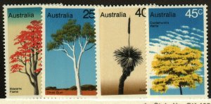 Australia #677-80 MNH trees