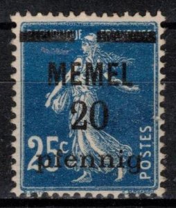 Plebiscites - Memel - Scott 20 MH