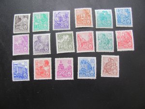 GERMANY DDR 1953 HINGED SC 187-204 5 YEAR PLAN SET XF $50 (100)