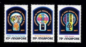 Singapore Scott #279-281 MNH