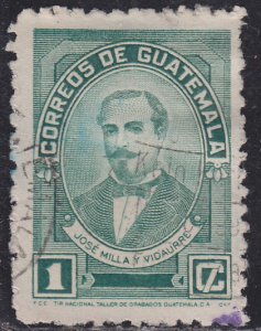 Guatemala 314 José Milla y Vidaurre 1945