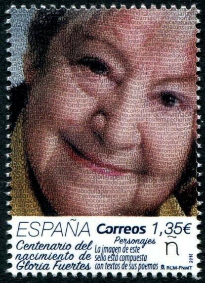 HERRICKSTAMP NEW ISSUES SPAIN Sc.# 4283 Gloria Fuertes