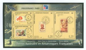 French Southern & Antarctic Territories #258 Mint (NH) Souvenir Sheet (Stamps On Stamps)