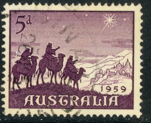 AUSTRALIA 1959 CHRISTMAS Issue Sc 334 VFU