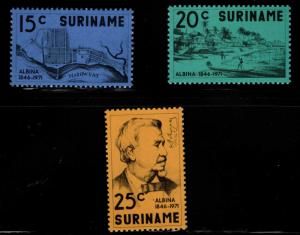 Suriname Scott 392-394 MNH** surcharge