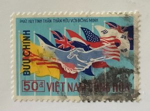 South Vietnam 1968 Scott 330 used - 50d,   Thanks for International Aid
