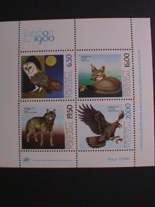 PORTUGAL-1980 SC#1465a-PROTACTION OF ENDENGER SPECIES-LONDON STAMP SHOW MNH S