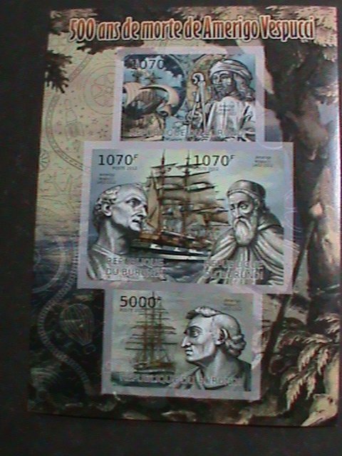 ​BURUNDI STAMP 2013 SC#1244-500TH ANNIV: COLUMBUS DISCOVER AMERICA-IMPERF-S/S