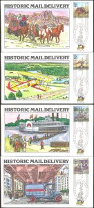 #2434-37 Traditional Mail Collins FDC Set