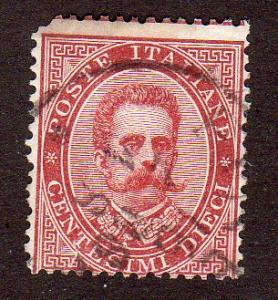 Italy 46 - Used - King Humbert I (cv $1.75)  (3)