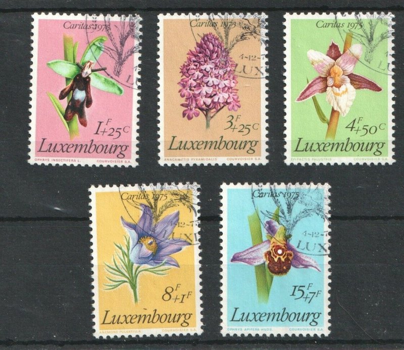 1975   LUXEMBOURG - SG:957/61 - PROTECTED  FLOWERS -  USED