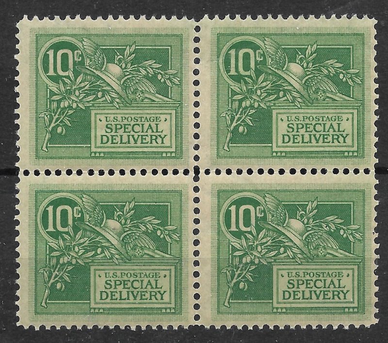 Doyle's_Stamps: MNH Block of 4 -- 1908 10c Special Delivery Stamp -- Scott #E7**