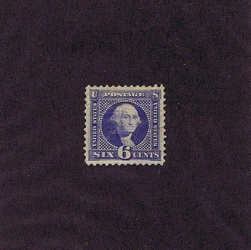 SC# 115 UNUSED ORIGINAL GUM HINGED 6 CENT WASHINGTON, 1869, XF APPEARANCE 