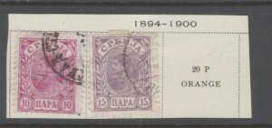 Serbia 1894-1900 issues