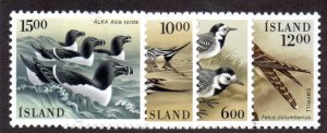 ICELAND 618-21 MNH SCV $3.95 BIN $2.40 BIRDS