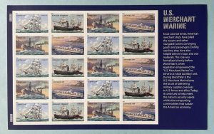 Scott 4548-4551  US MERCHANT MARINE  Pane of 20 US Forever Stamps MNH 2011