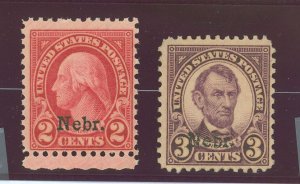 United States #671-672  Multiple