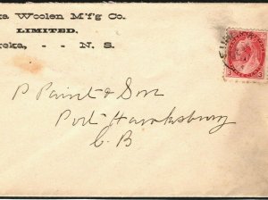 CANADA Cover Nova Scotia *Eureka* CDS 3c Carmine Franking 1898 {samwells}MS3282