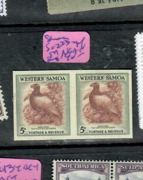 SAMOA (PP2612B)   3D BIRD IMPERF PROOF PAIR ON CARD