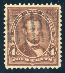 US Stamp #280 Lincoln 4c, PSE Cert - XF-SUPERB 95 - USED - SMQ $350.00 