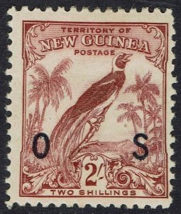 NEW GUINEA 1932 UNDATED BIRD OS 2/-