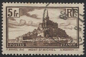 FRANCE 1930 Sc 249 Die II Used  VF,  Mont-Saint Michel