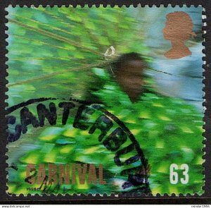 GREAT BRITAIN 1998 QEII 63p Multicoloured, Notting Hill Carnival-Green Costum...