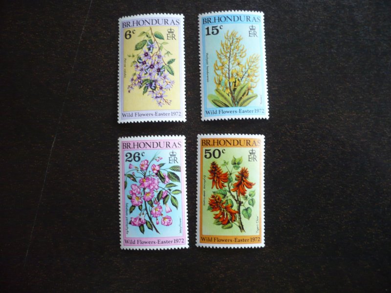 Stamps - British Honduras - Scott# 292-295 - Mint Never Hinged Set of 4 Stamps