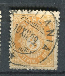 NORWAY; 1890s early classic 'ore' type used Shade of 3ore. + fair Postmark