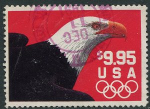 2541  $9.95 Eagle & Olympic Rings Used  VF