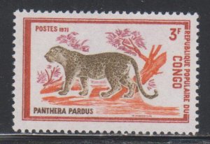 Congo, Peoples Republic,  3fr Leopard (SC# 270) MNH