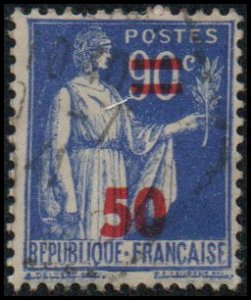 France 406 - Used - 50c on 90c Peace (red ovpt) (1941)