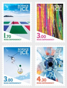 2022 Ross Dependency Science on Ice (4) (Scott L175-78) MNH