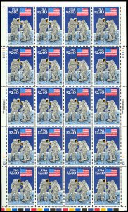 2419, $2.40 1989 Priority Mail Full Sheet of 20 Stamps CV $150.00 - Stuart Katz